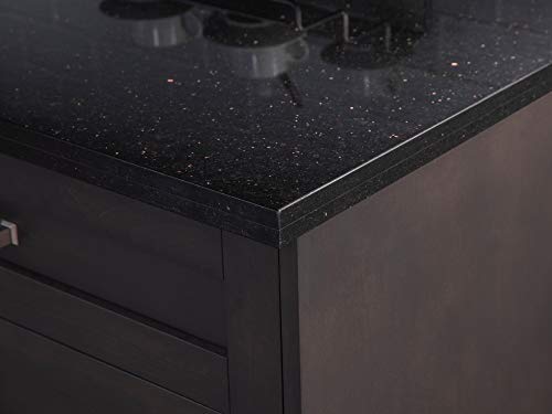 NewAge Products Home Granite Countertop, 24" Ext, Black Galaxy