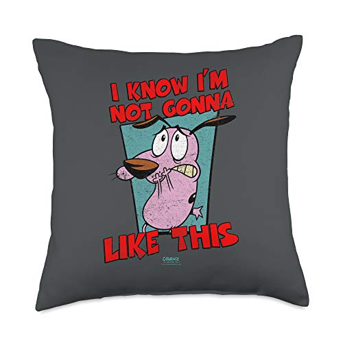 Courage the Cowardly Dog Gonna Like Throw Pillow, 18x18, Multicolor