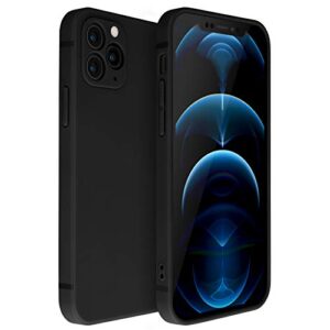 peafowl iphone 12 pro max case compatible with iphone 12 pro max matte silicone gel cover with full body protection anti-scratch shockproof case classic black 6.7 inch