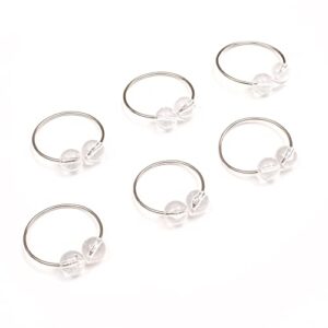 goroly home metal napkin rings for christmas party decoration dinning table everyday use family gatherings -beautiful emphasize to your dining table décor- set of 12 - silver