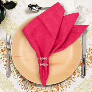 Goroly Home Metal Napkin Rings for Christmas Party Decoration Dinning Table Everyday Use Family Gatherings -Beautiful Emphasize to Your Dining Table Décor- Set of 12 - Silver