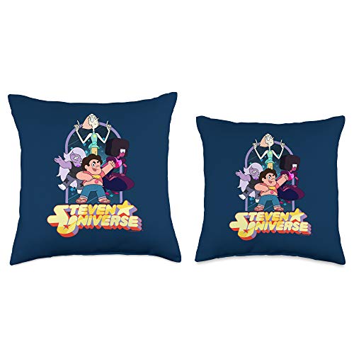 Steven Universe Gem Friends Throw Pillow, 16x16, Multicolor