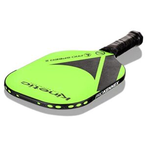 PROKENNEX Pro Speed II - Pickleball Paddle with Toray T700 Carbon Fiber Inlay - Comfort Pro Grip - USAPA Approved (Green)