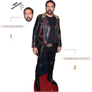 Nicolas Cage Cardboard Cutout Nicolas Cage Cardboard Cutouts Life Size Realistic Set of 2 - Nic Cage Celebrity Mask - Cardboard Standup - Great Party Decoration Solid