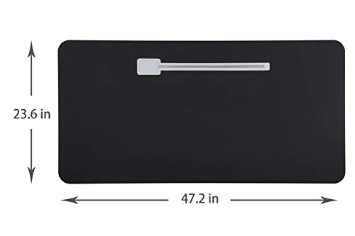 ApexDesk 47" Computer Desk, Modern Simple Style Desk for Home Office, Study Student Writing Desk - Black