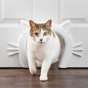 petsafe cat door - cat corridor for interior doors - adds privacy, keeps dogs out of cats space, food, and litter box or auto feeder - for cats up to 20 lb - durable and easy to install - made in usa