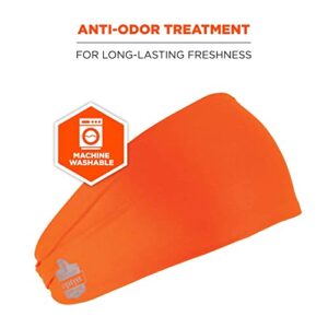 Ergodyne Chill Its 6634 Cooling Headband, Sports Headbands for Men and Women, Moisture Wicking , Orange
