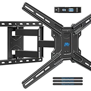 Mounting Dream TV Wall Mount Swivel and Tilt, Full Motion TV Bracket with Articulating Arm for 42-70 Inch Flat/Curved Screen TVs, up to VESA 600x400mm and 80 LBS Fits 16" Studs, MD2653