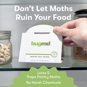 BugMD Pantry Pest Patrol (6 Count) - Moth Traps for Kitchen, Pantry Moth Trap, Bug Trap, Moth Traps for House Pantry, Get Rid of Pantry Moth, Kitchen Moth Trap Killer