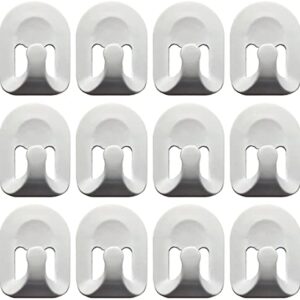 12 Piece Self Adhesive Hooks, Bathroom, Kitchen, Storage