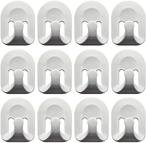 12 Piece Self Adhesive Hooks, Bathroom, Kitchen, Storage