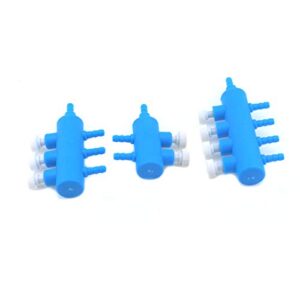 MY MIRONEY 2-3-4 Way Outlet Air Flow Distributor Blue Air Flow Control Valve Oxygen Splitter Air Pump Valve 4/8mm Pipe Tube Pump Distributor