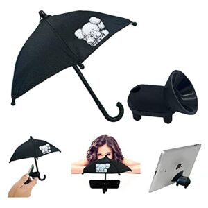 BEITESTAR Universal Phone Sunshade Holder - Upgrade Phone Umbrella for Outside Sun Shade - Creative Desktop Piggy Cell Phone Holder, Silicone Durable Mobile Phone Holder