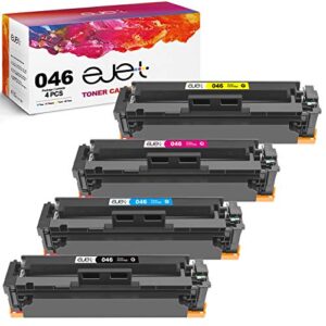 ejet 046h toner mf733cdw toner cartridge replacement for canon 046 toner cartridges for canon mf733cdw mf731cdw mf735cdw lbp654cdw printer(1 black,1 cyan,1 magenta,1 yellow,4 pack) up to 2,300 pages