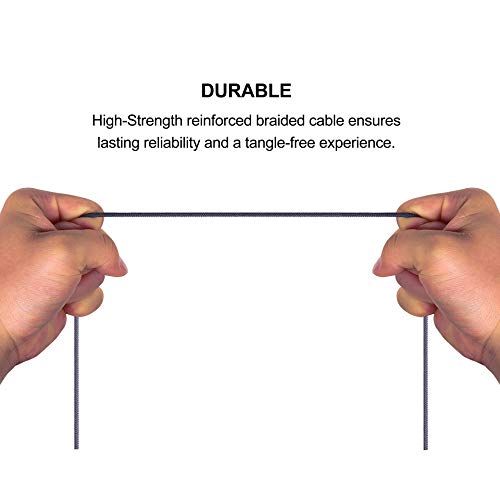 Audio Replacement Cable with in-Line Mic Remote Volume Control Compatible with Philips Audio Fidelio L2, Audio Fidelio X2HR, SHP9600 Wired, SHP9500, SHP9500S Headphone and Compatible with Samsung