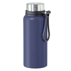 OGGI Terrain Insulated Stainless Steel Water Bottle - Large 32-Ounce Capacity, Also Suitable for Coffee & Hot Drinks, Midnight Blue