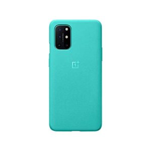 electronics mart oneplus 8t sandstone bumper case - cyan