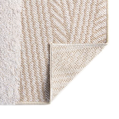 Rugs.com Sabrina Soto Casa Collection Rug – 4' x 6' Beige High Rug Perfect for Entryways, Kitchens, Breakfast Nooks, Accent Pieces