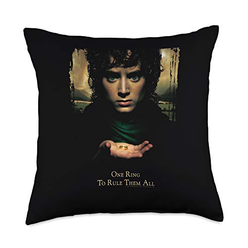 New Line Cinema The Lord Frodo One Ring Throw Pillow, 18x18, Multicolor