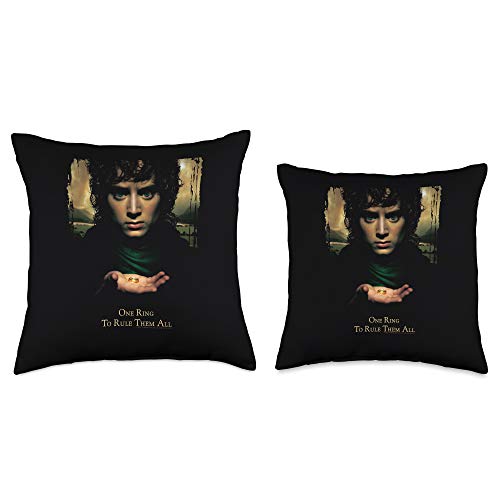 New Line Cinema The Lord Frodo One Ring Throw Pillow, 18x18, Multicolor