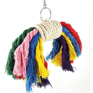 Small Bird Swing Toys, Bird Parrot Swing Chewing Toys - Hanging Bell Birds Cage Toys 8 Pcs