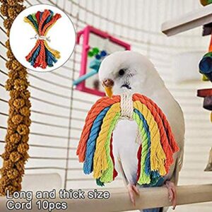 Small Bird Swing Toys, Bird Parrot Swing Chewing Toys - Hanging Bell Birds Cage Toys 8 Pcs