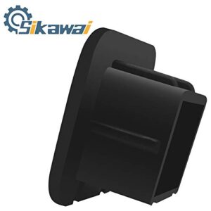 2 Inch Trailer Hitch Cover Black Rubber Tow Receiver Tube Plug Cap Fits for Any 2" x 2" Square Receiver Tube Fits for Class 3 4 5 to-yota F-ord GMC Chevy Je-ep Le-xus Mer-cedes by Sikawai