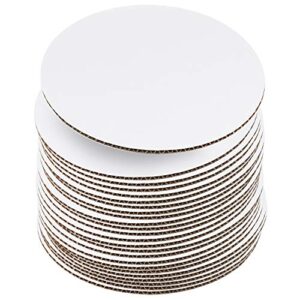 10 inch white cake boards [24 pack] cake rounds, disposable cake board, cake base cardboard, 10" cake circles plate or stand