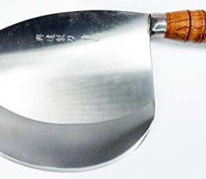 Jende Master Kuo G5 XL 9.8 inch Taiwan Tuna Big Fish Knife Cleaverwith 3 layered laminated sk5 high carbon stainless steel and RC 60