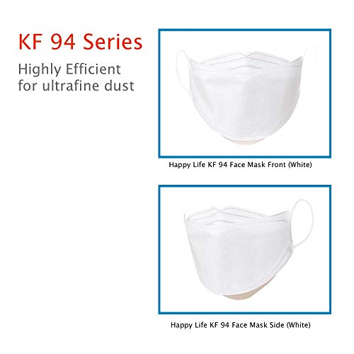 milla lifestyle [Pack Of 10] GOODDAY KOREAN SMALL WHITE Certified KF94 Korean Face Mask Disposable Comfortable Kids Face Mask, Age 5-11, Small Size By Happy Life