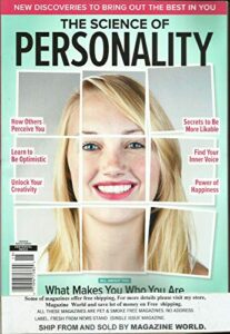 the science personality magazine, what makes you who you are issue, 2020