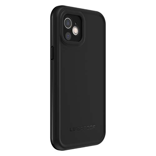 LifeProof Fre Case for iPhone 12, Waterproof (IP68), Shockproof, Dirtproof, Drop Proof to 2 Meters, Sleek and Slim Protective Case with Built in Screen Protector, Black