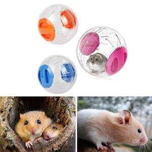 Silent Hamster Ball 5.9 inch with Stand Transparent Running Activity Exercise Ball Toy Small Animals Cage Accessories