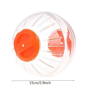 Silent Hamster Ball 5.9 inch with Stand Transparent Running Activity Exercise Ball Toy Small Animals Cage Accessories