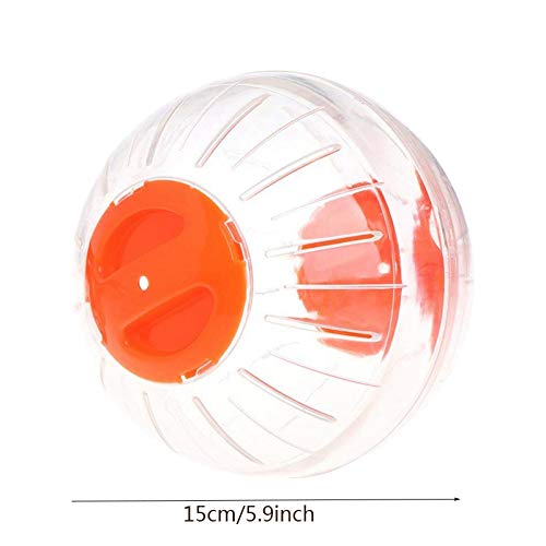 Silent Hamster Ball 5.9 inch with Stand Transparent Running Activity Exercise Ball Toy Small Animals Cage Accessories