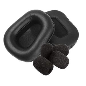 yunyiyi replacement earpads ear cushion compatible with blueparrott b550-xt b550xt noise canceling bluetooth headset cover repair parts (b550xt earpads + microphone foam)