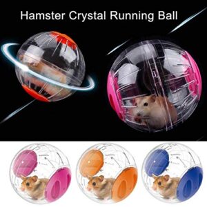 gutongyuan Silent Hamster Ball with Stand, Running Activity Exercise Ball Breathable Hamster Ball Dog Interactive Toy Ball Small Animals Cage Accessories (Blue), 5.9IN