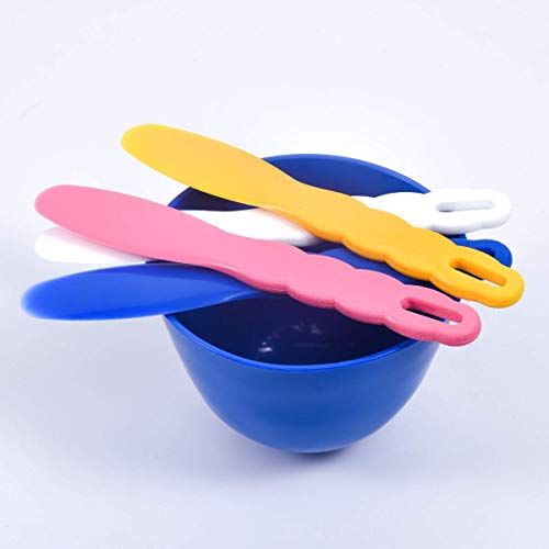 3Pcs Flexible Rubber Mixing Bowls,Dental Rubber Plastic Spatulas for Alginate and Plaster Materials