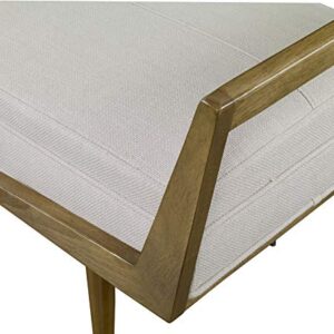 AR Lighting Waylon Modern Ivory Bench