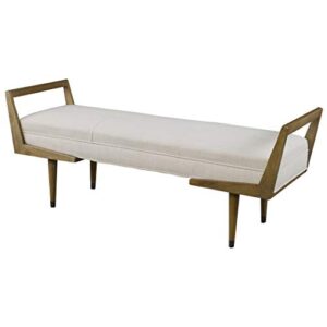 AR Lighting Waylon Modern Ivory Bench