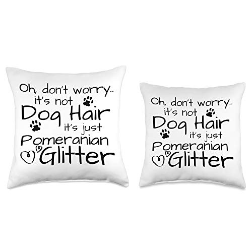 Funny Dog Owner Gifts & Dog Lover Gift Ideas Gift Pomeranian Lover Dog Mom Throw Pillow, 16x16, Multicolor