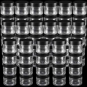 ZEONHAK 68 PCS 2 OZ Plastic Jars with Lids, BPA-free, Food Grade Plastic Container Jars with Lids, Wide-Mouth Plastic Cosmetic Containers Jars for Travel, Beauty Products, Food Storage, Liquid, Solid