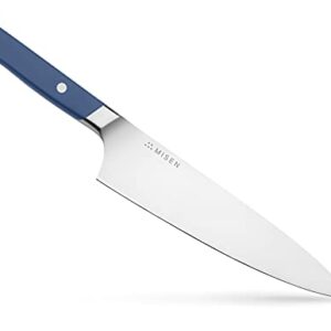 Misen Chef Knife - 8 Inch Professional Kitchen Knife - High Carbon Stainless Steel Ultra Sharp Chef's Knife, Blue