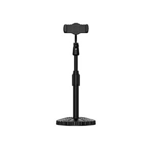 phone holder for desk,angle height adjustable 360 rotation cell phone stand(black)