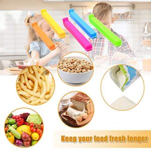 40 Pcs Plastic Sealing Clips,Bag Clips for Food,Food Sealing Clip for Snack,Chips Bags,Kitchen Storage Bag in 2 Sizes,3.6/4.3 inch