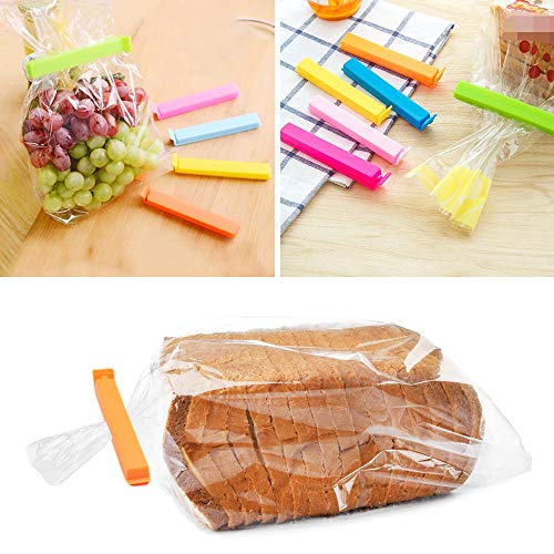 40 Pcs Plastic Sealing Clips,Bag Clips for Food,Food Sealing Clip for Snack,Chips Bags,Kitchen Storage Bag in 2 Sizes,3.6/4.3 inch