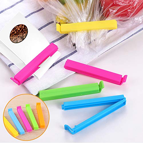 40 Pcs Plastic Sealing Clips,Bag Clips for Food,Food Sealing Clip for Snack,Chips Bags,Kitchen Storage Bag in 2 Sizes,3.6/4.3 inch