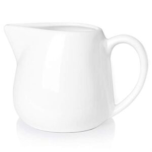 ontube ceramics creamer pitcher 12 oz cream white