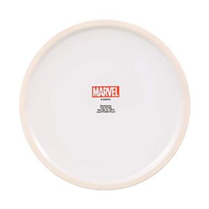 Marvel Comics Avengers Ceramic Dog Bowl, 6-Inch | White Ceramic Dog Bowl with Official Avengers Characters and Logo | Medium Dog Food Bowl or Water Bowl for Dry and Wet Food | 3.5 Cups 28 oz