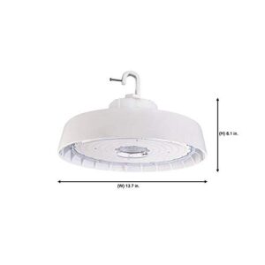 Metalux 14 in. Round 600-Watt Equivalent Integrated LED White High Bay Light (HBRLD2440R)